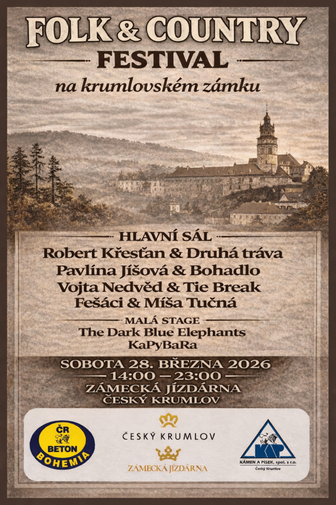 Folk a country festival na krumlovském zámku